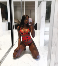 Eliminated contestant Vakoo has shared this racy bikini selfie with her fans. Photo: Instagram/itsvakoo