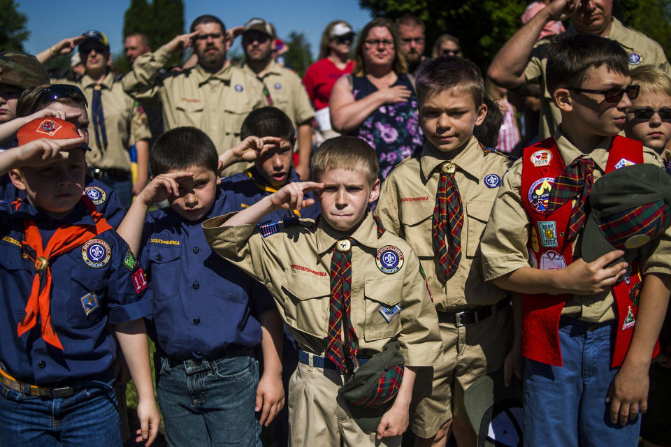 Boy Scouts and Cub Scouts in Flint