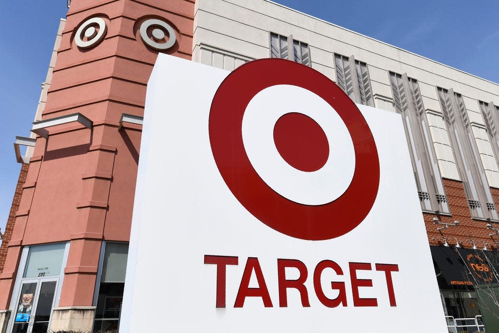 This March 18, 2020 file photo, shows a view of the Target store in Annapolis, Md.