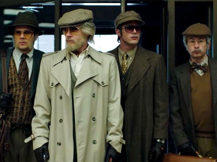 Jared Abrahamson, Evan Peters, Blake Jenner and Barry Keoghan star in the heist docudrama "American Animals."