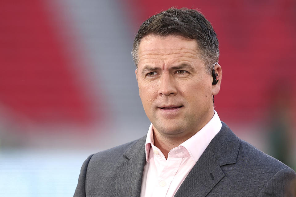 Former Liverpool and England player Michael Owen before the UEFA Nations League match at the Puskas Arena, Budapest. Picture date: Saturday June 4, 2022.
