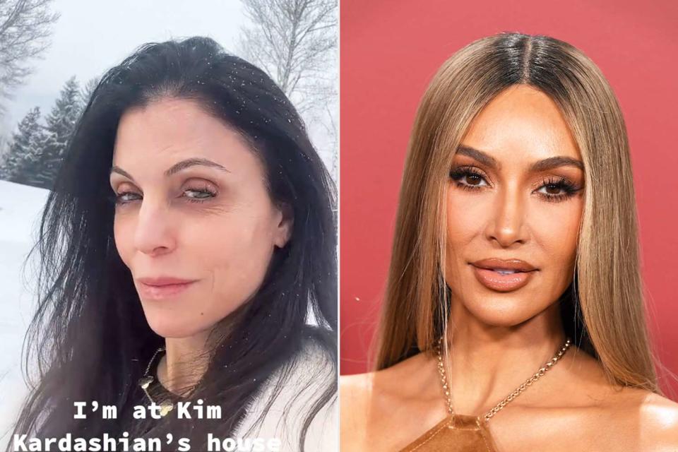 <p>Bethenny Frankel/TikTok; Steve Granitz/FilmMagic</p> Bethenny Frankel (left) poked fun at Kim Kardashian (right) for her minimalist holiday decor in a TikTok shared on Monday.