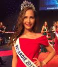 <p>Paoulina Prylutska, 19 ans, est étudiante en DUT techniques de commercialisation. Elle représentera la Picardie à l’élection Miss France 2018.<br> Crédit photo : Twitter Miss France </p>