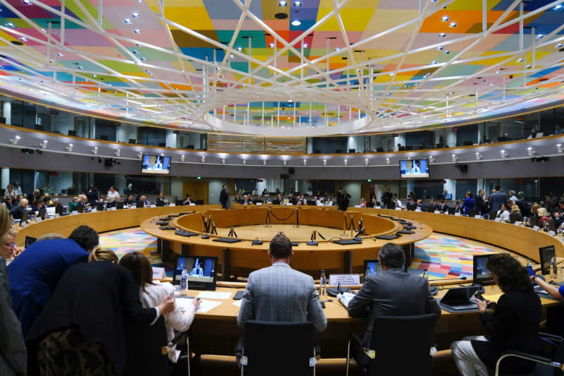 A view of the EU Competitiveness Ministers Council meeting. The Directive on Corporate Sustainability Due Diligence - also known as the European Supply Chain Act - is intended to hold large companies accountable if they profit from child or forced labour outside the EU. Alexandros Michailidis/European Council/dpa