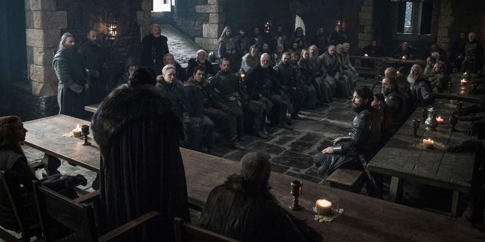 Jon Snow in Winterfell