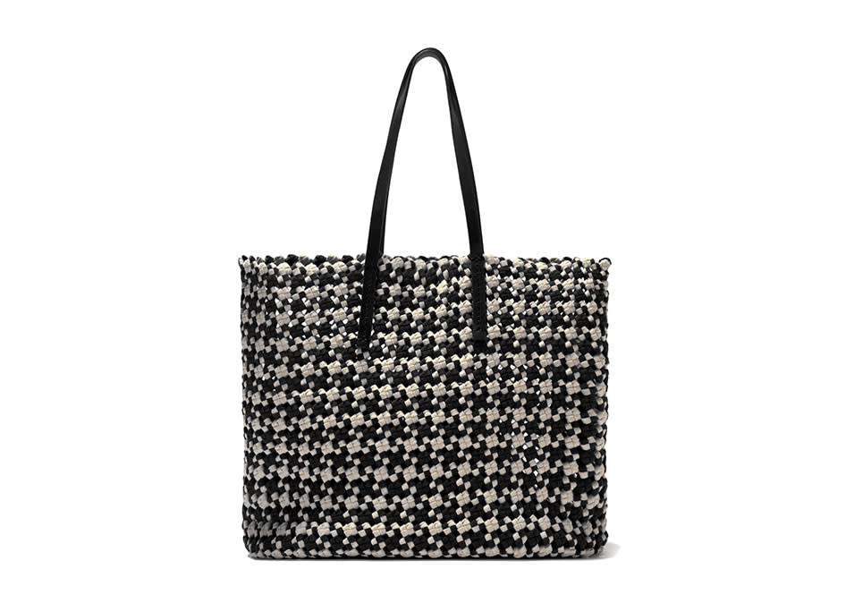 ZARA Woven Fabric Shopper