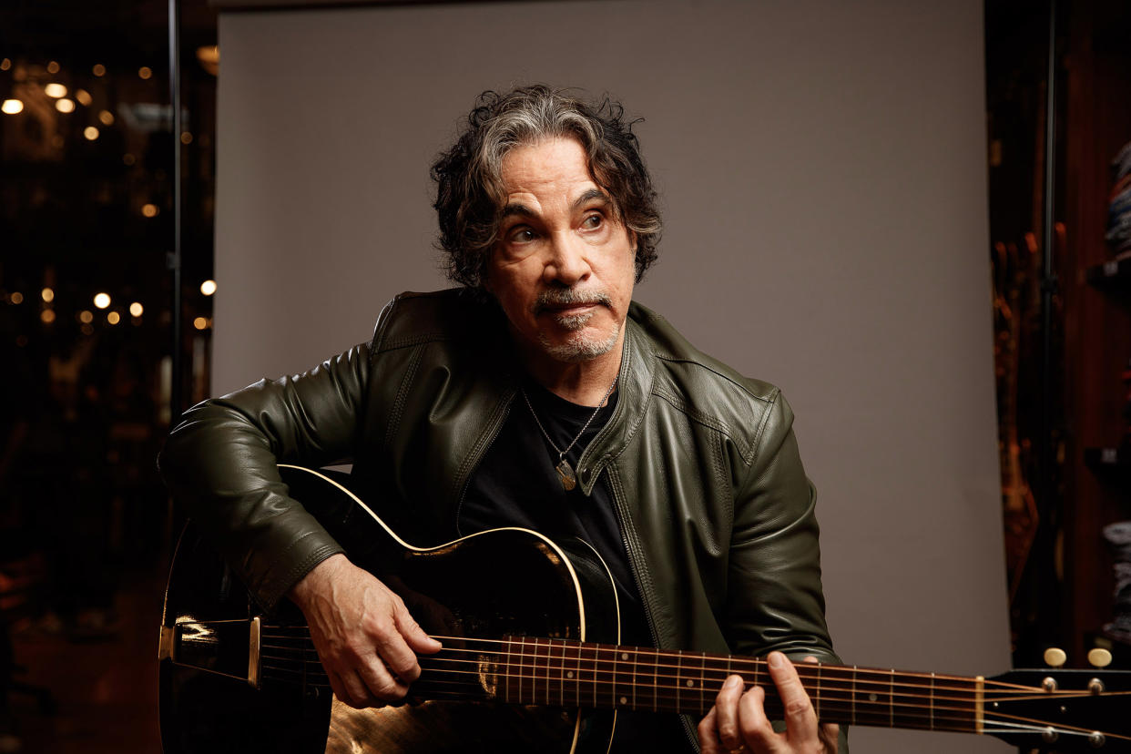 John Oates at Rudy's Music in NYC.