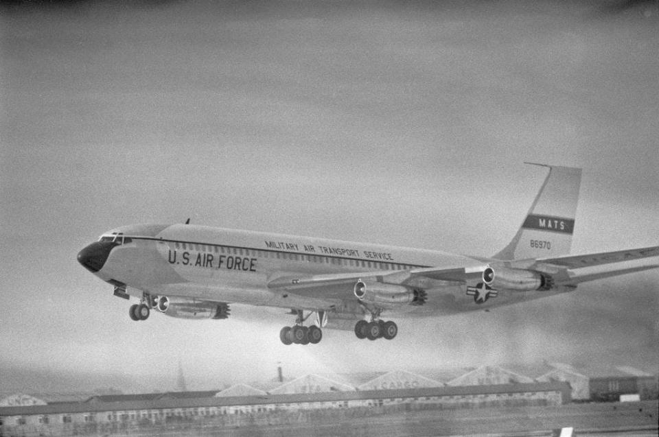 Air Force One taking off in 1959.