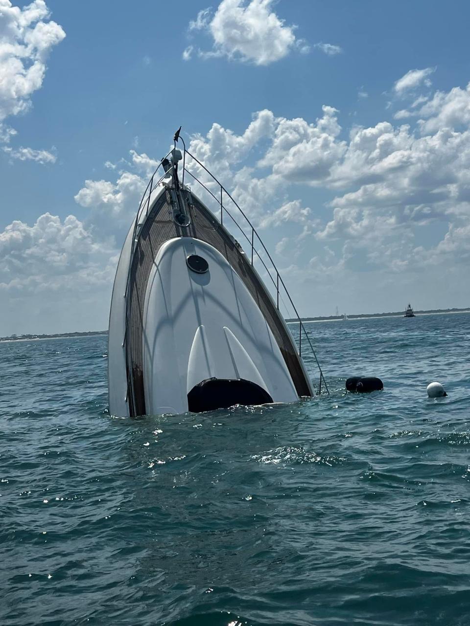 A $1 million, 80-foot luxury yacht sank off the coast of St. Augustine Beach Saturday, May 25, 2024.