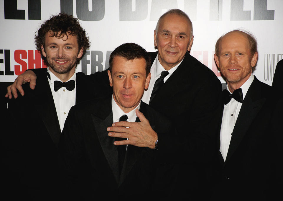 Frost_Nixon London Premiere 2008 Michael Sheen Peter Morgan Frank Langella Ron Howard