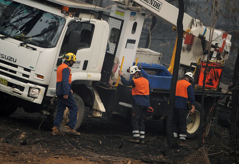 Bushfires in Eden, Australia