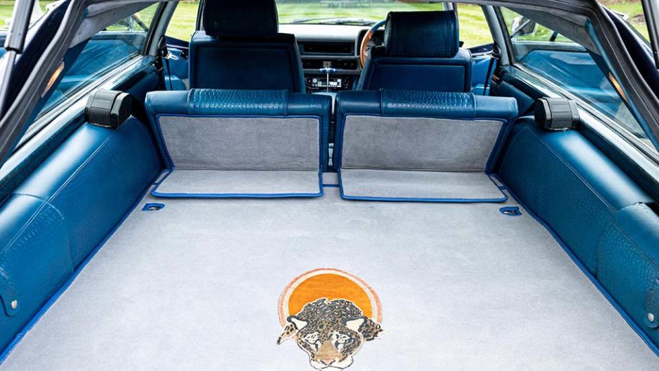 The trunk of the 1987 Jaguar XJ-S V12 HE Lynx Eventer by Paolo Gucci