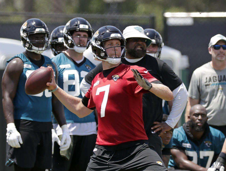 Jacksonville Jaguars quarterback Nick Foles is away from the team to deal with a personal matter. (AP)  