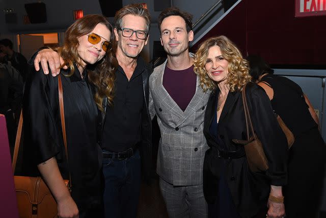 <p>Roy Rochlin/Getty</p> Sosie Bacon, Kevin Bacon, Scoot McNairy and Kyra Sedgwick