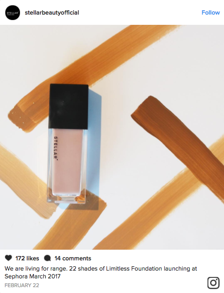 Stellar, a makeup line from Monika Doel, just dropped a range of foundation for medium skin tones and several color cosmetics.