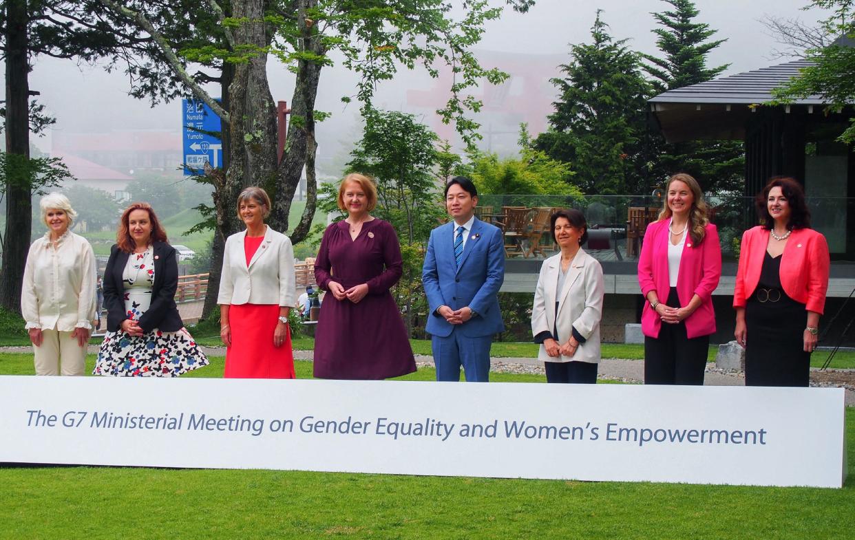 Participantes del G7 Ministerial Meeting on Gender Equality and Women's Empowerment que se realizó en Nikko, Japón. (Photo by JIJI PRESS / AFP) / Japan OUT (Photo by -/JIJI PRESS/AFP via Getty Images).