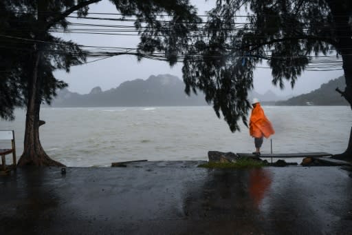 Tropical Storm Pabuk packed winds of up to 75 kilometres an hour and brought heavy rains and storm surges as it lashed the entire south of the kingdom on Friday