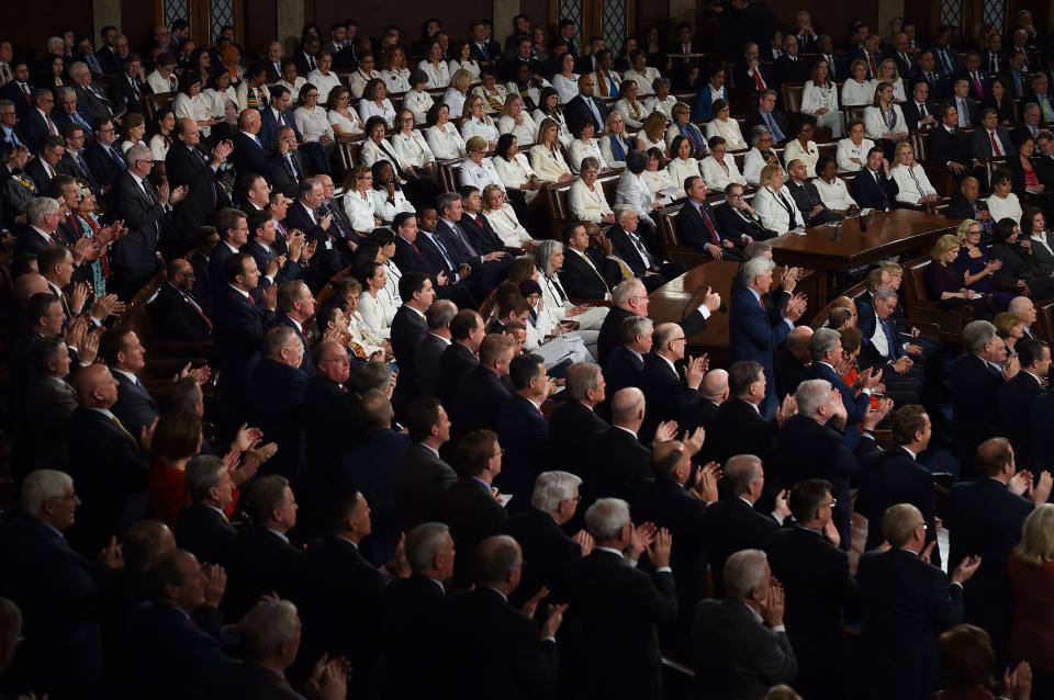 House Democrats wear white during the 2020 State of the Union