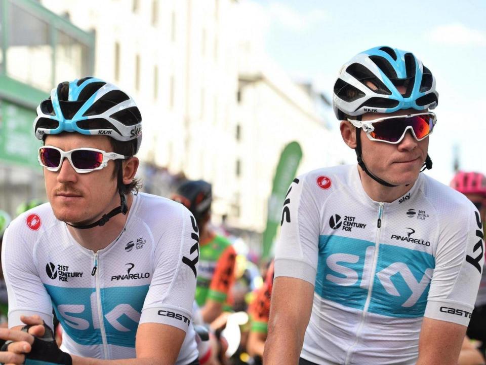 Geraint Thomas and Chris Froome face uncertain futures after Team Sky's decision (AFP)