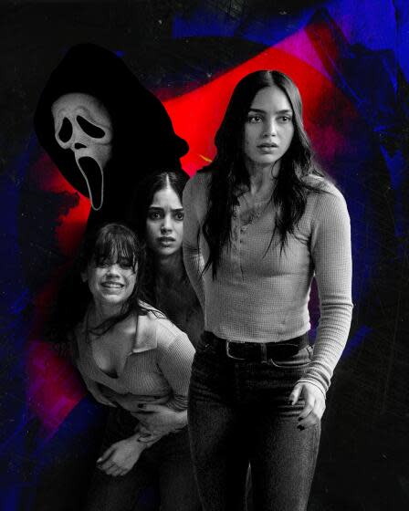This image released by Paramount Pictures shows Jenna Ortega, left, and Melissa Barrera in a scene from "Scream VI."