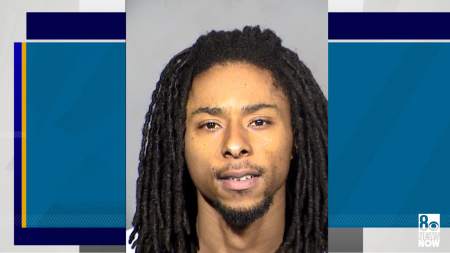 <em>As the 8 News Now Investigators first reported, Stanley Weaver III, 28, is accused of breaking a window of a home where he believed the governor lived — all because he suspects Lombardo committed murder. (LVMPD/KLAS)</em>