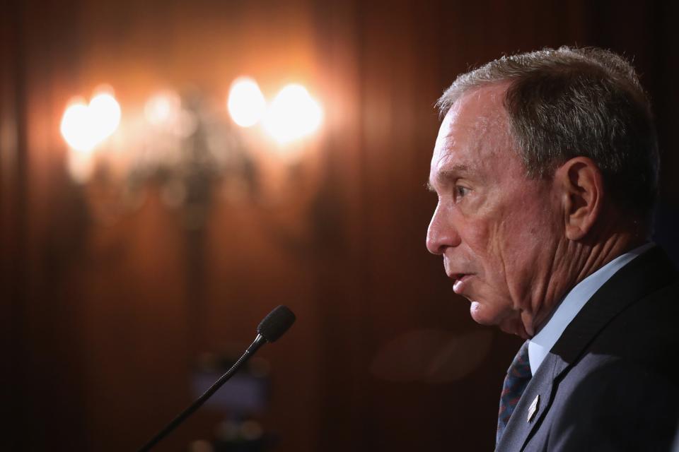 Michael Bloomberg speaks at the Bloomberg Global Business Forum on September 20, 2017 in New York City. (GETTY IMAGES/John Moore)