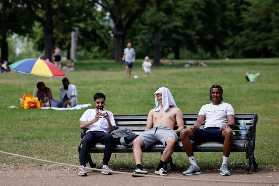 The southeast of England enjoyed the hottest start to the week (AFP/Getty)