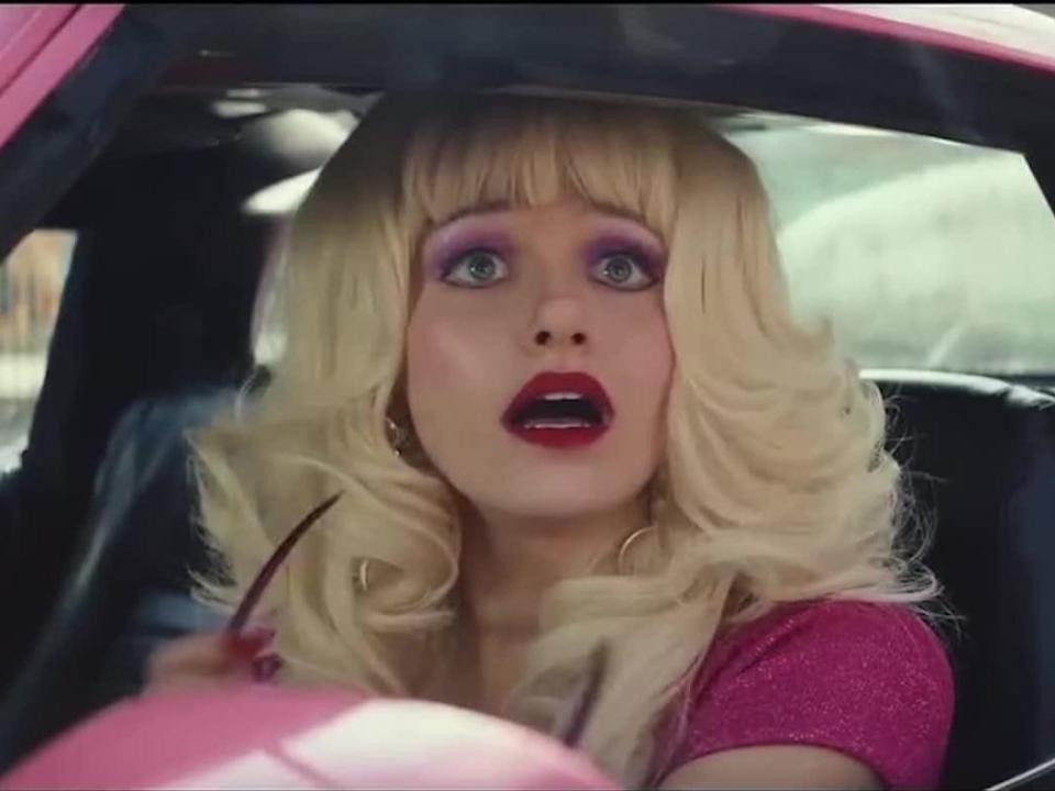 Emmy Rossum as Angelyne in "Angelyne."