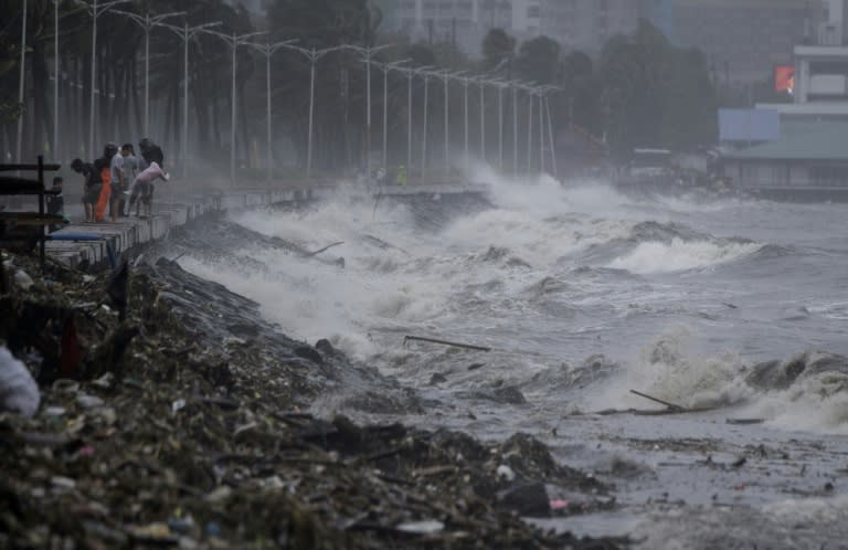 Mangkhut forced thousands to flee their homes and seek temporary shelter from powerful winds and heavy rains