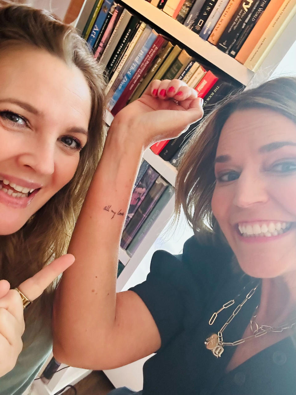 Savannah Guthrie and Drew Barrymore (Courtesy Savannah Guthrie)