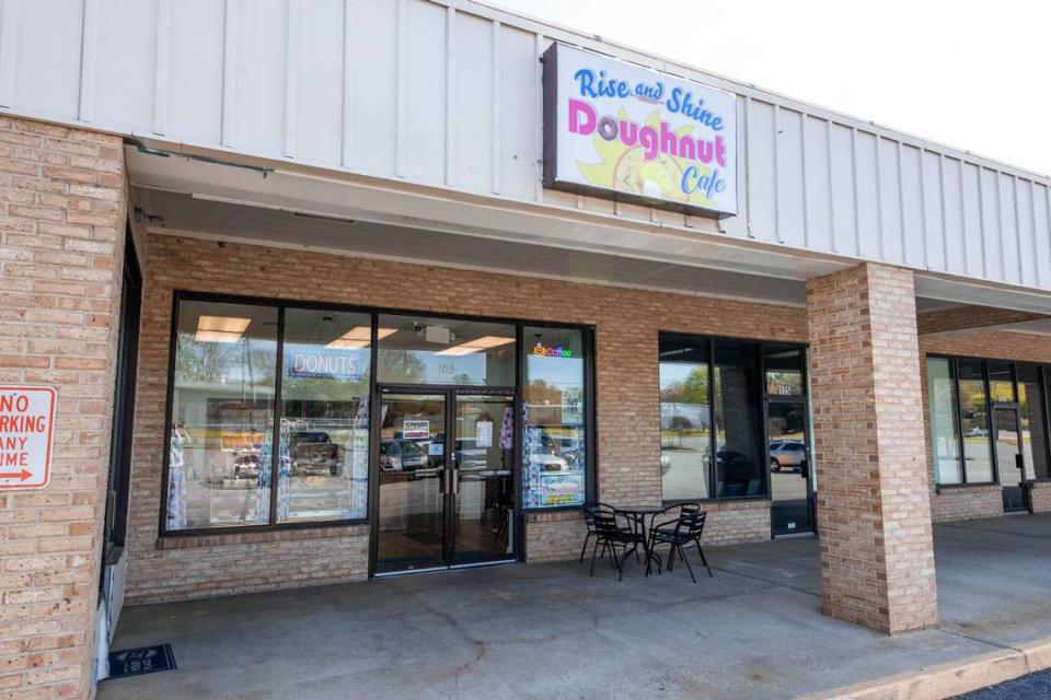 Rise & Shine Doughnut Cafe is at 1807 Cherry Road, Suite 103, in Rock Hill.