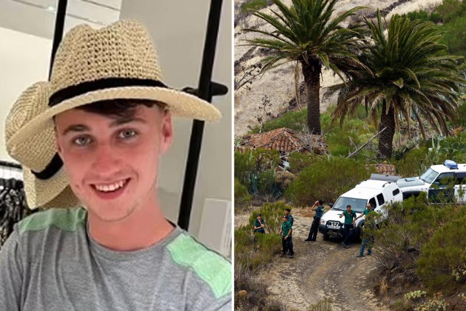 The 19-year-old disappeared on June 17 near Buenavista del Norte, after travelling there with two men he had met at a festival around 27 miles further south on the island. (PA/Reuters)