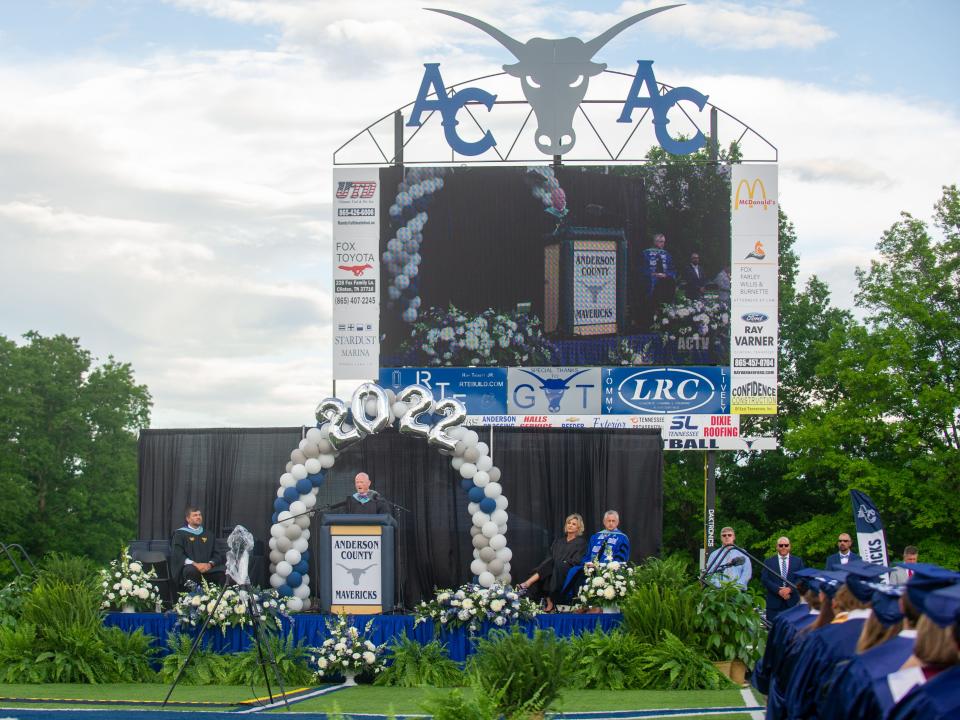 Scenes from Anderson County High's graduation held at their football stadium in Clinton, Tenn. on Friday, May 13, 2022.