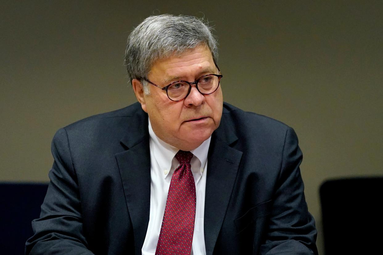 <p>Attorney General William Barr Leads Law Enforcement Round Table</p> (Getty Images)