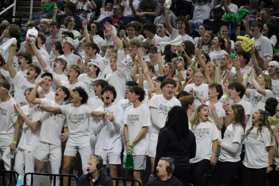 Zeeland West played North Farmington at the Breslin Center on March 15, 2024.