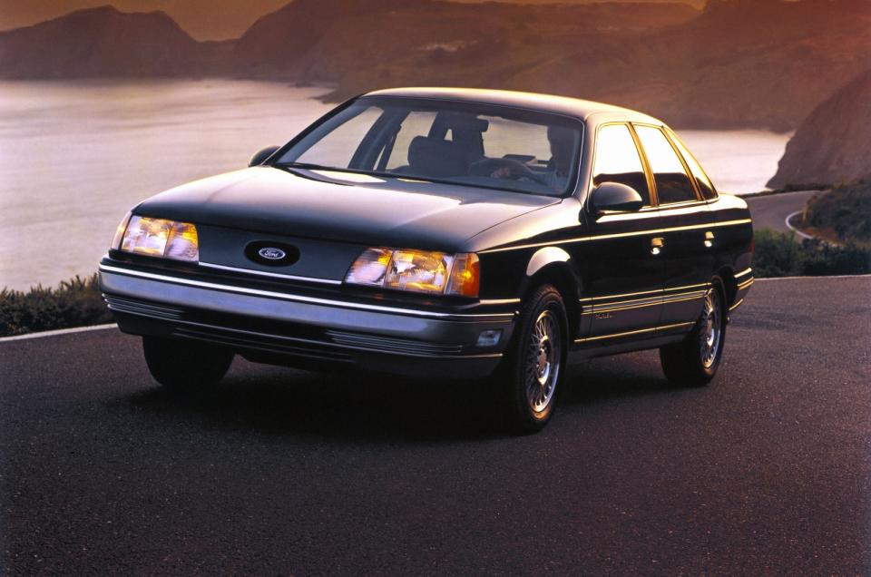 <p>Going global paid off when developing the Escort, but Ford knew it couldn’t apply the same recipe to the mid-size, front-wheel-drive model it planned to release for 1986. Japanese rivals were encroaching on its territory, and there was too much at stake not to develop the car with the American market in mind.</p><p>Launched to replace the LTD, the Taurus arrived with an aerodynamic design and either a four- or a six-cylinder engine. Ford paid particular attention to the model’s build quality to avoid costly recalls that hurt its sales and its reputation. At launch, the Taurus was praised as one of Ford’s all-time greatest hits.</p><p>Ford sold <strong>178,737 Taurus saloons</strong> and <strong>57,625 estates</strong> in 1986. Those figures increased to <strong>294,576</strong> and <strong>93,001</strong>, respectively, in 1988. Escort sales (including the EXP) totalled <strong>422,035 units</strong> that year.</p>