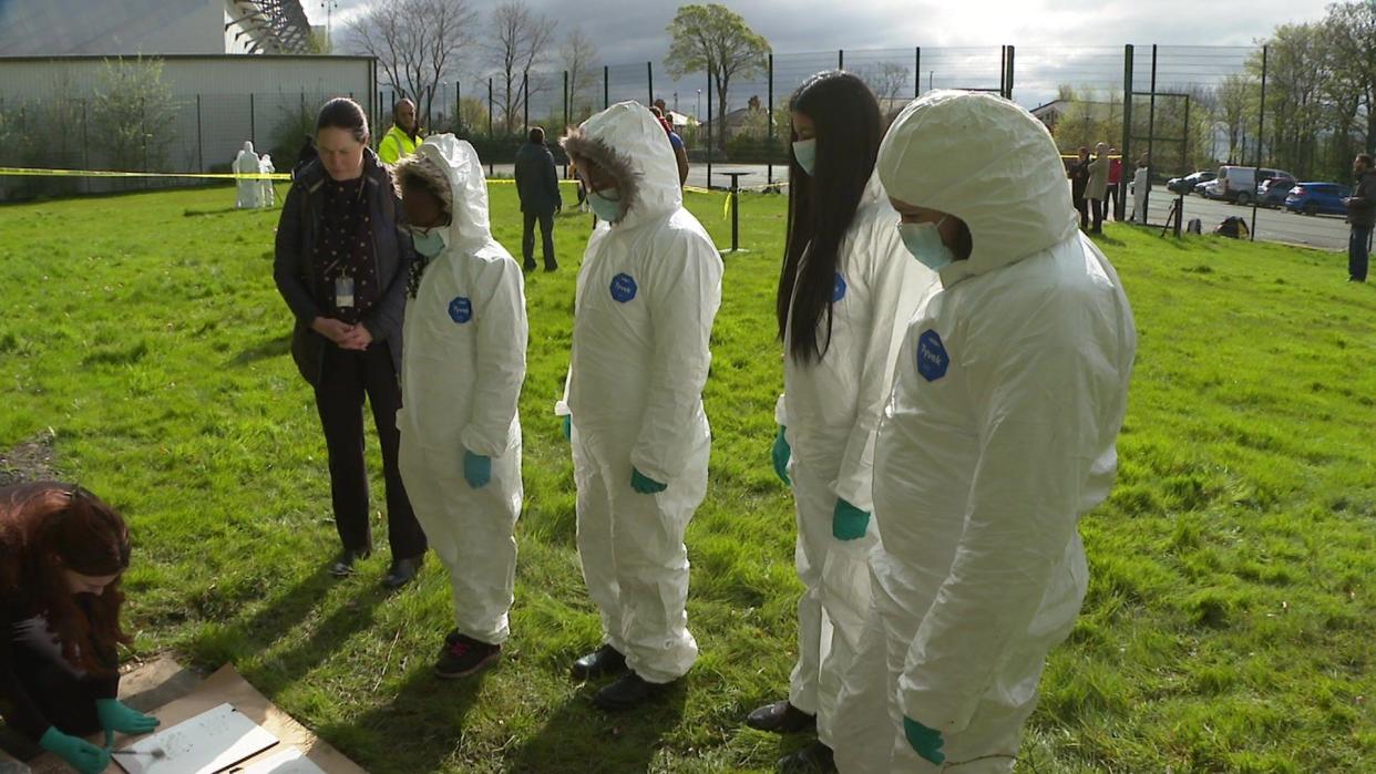 Students from Leeds City Academy become junior detectives for the day with West Yorkshire Police