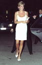 <p>Diana really pushed the boundaries with this stunning white Versace dress, both by showing a lot of skin and by wearing an Italian design. (Photo: Tim Graham/Getty Images) </p>