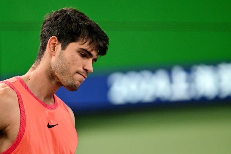 Spain's Carlos Alcaraz 'in shock' in Shanghai over fellow Spaniard Rafael Nadal's retirement (Hector RETAMAL)