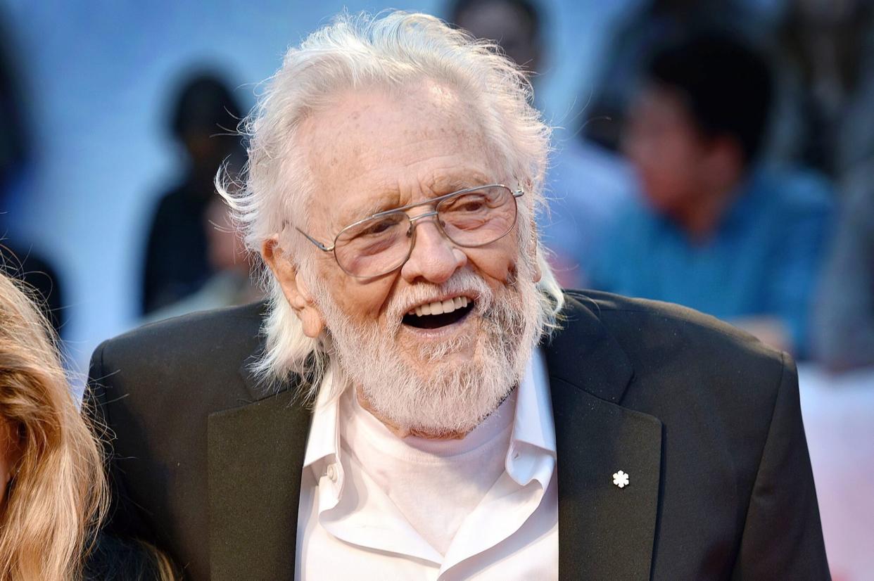 Mandatory Credit: Photo by Chris Chew/UPI/Shutterstock (12423150ad) Musician Ronnie Hawkins (R) and his wife Wanda Hawkins arrive for the world premiere of 'Once Were Brothers' at Roy Thomson Hall on opening night of the Toronto International Film Festival in Toronto, Canada on September 5, 2019. Toronto International Film Festival 2019, On, Canada - 06 Sep 2019