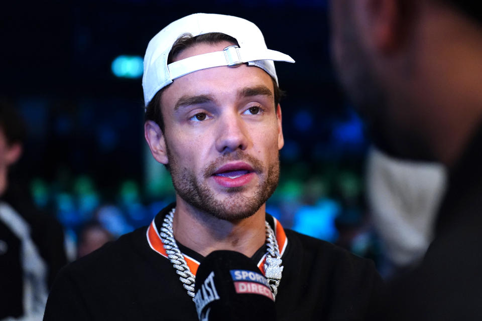 Liam Payne being interviewed at the OVO Arena Wembley, London. Picture date: Saturday May 13, 2023. (Photo by Zac Goodwin/PA Images via Getty Images)