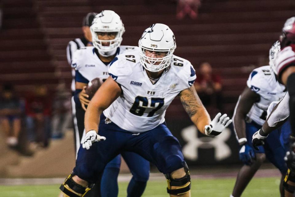 FIU right guard Jacob Peace is one of the top returners on the Panthers’ offensive line.