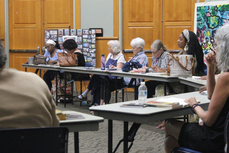 Attendees listen to a guest speaker during the inaugural North Central Florida Poetry Festival held last year. This year’s festival will be held Thursday through Sunday.
(Credit: Photo provided by Voleer Thomas)