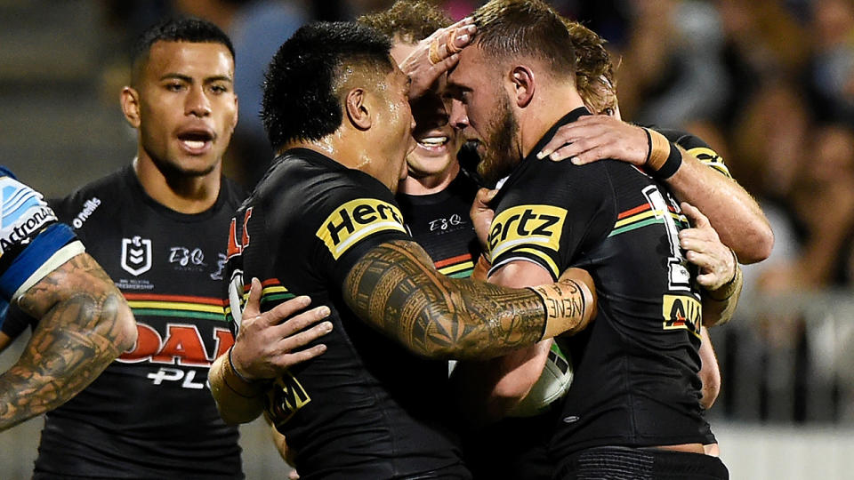 The Panthers were able to just outlast the Parramatta Eels in a thrilling NRL semi-final on Saturday night. (Photo by Matt Roberts/Getty Images)