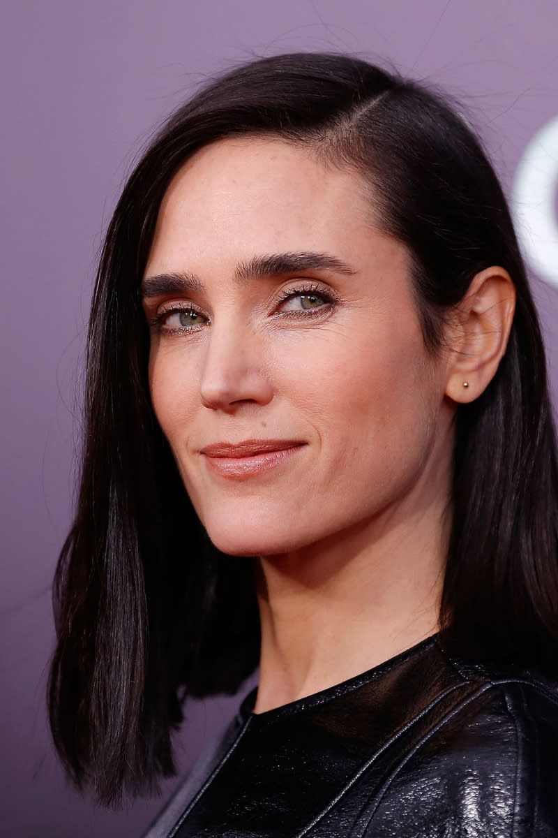 Actress Jennifer Connelly is pictured with a long, black bob as she  attends the New York Premiere of 