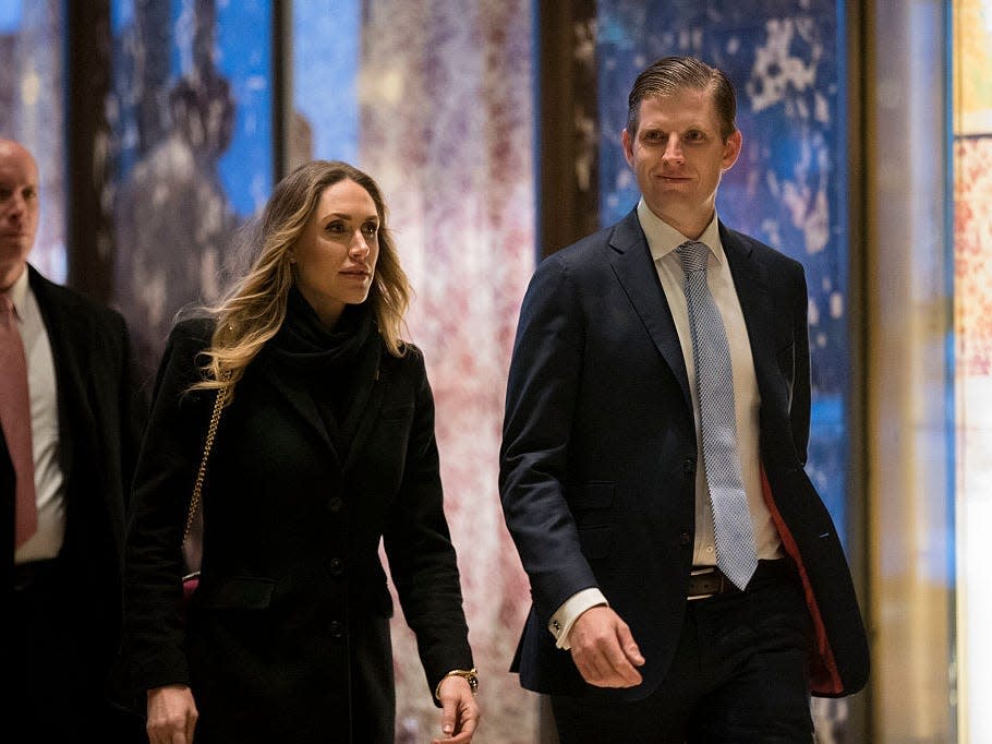 Eric and Lara Trump at Trump Tower in 2017