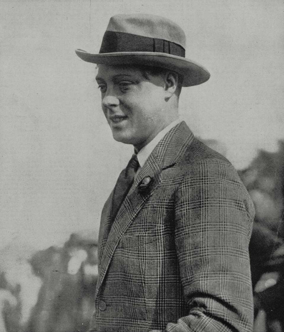 Edward VIII (1894-1972), Prince of Wales, in Hamilton during his visit to New Zealand, photograph from The Illustrated London News, vol 156, no 4236, June 26, 1920.
