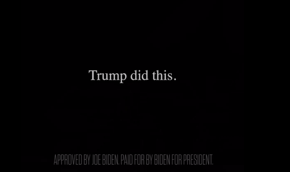 The ad blamed Donald Trump for Amanda Zurawski’s near-death experience (Joe Biden via Twitter)