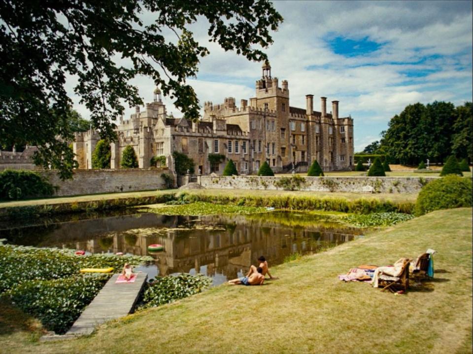 A view of the estate featured in “Saltburn.” Amazon Studios