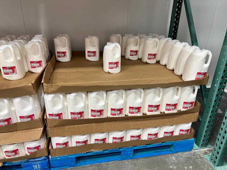 Gallons of milk at Costco